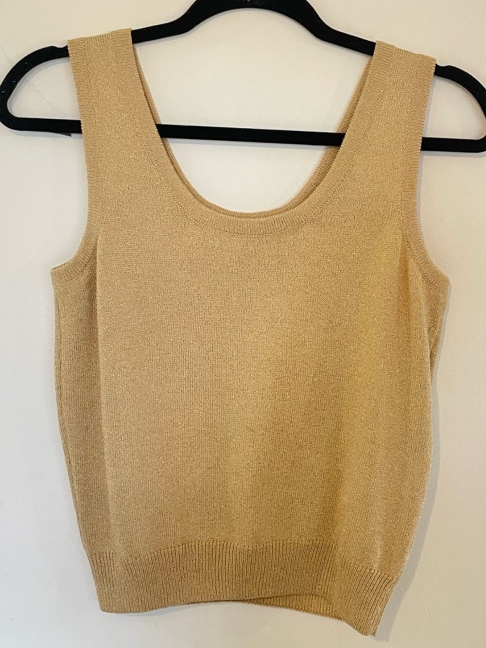 St. John Gold Knit Tank Top